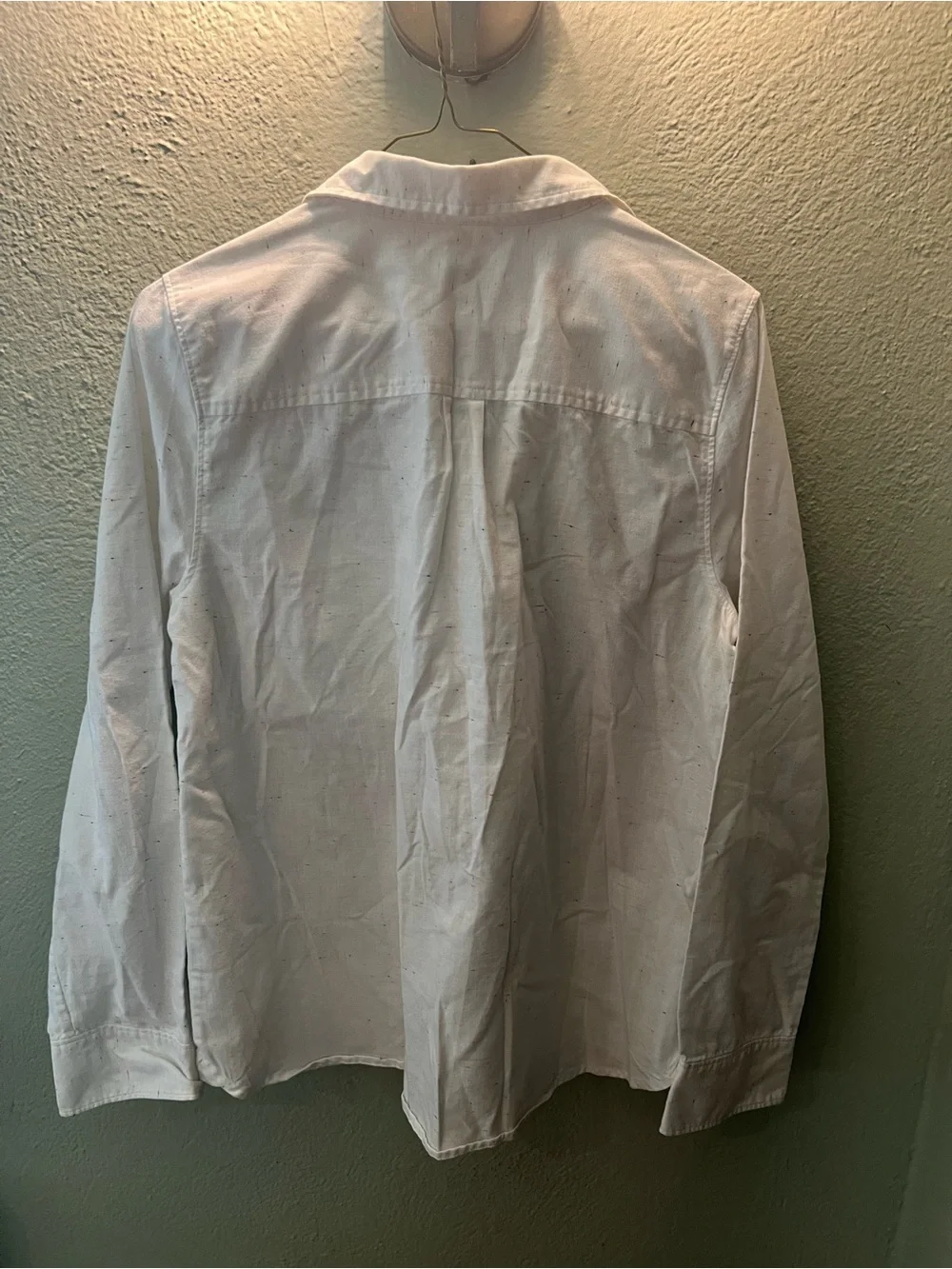 J. Crew White  Cotton Pullover Shirt